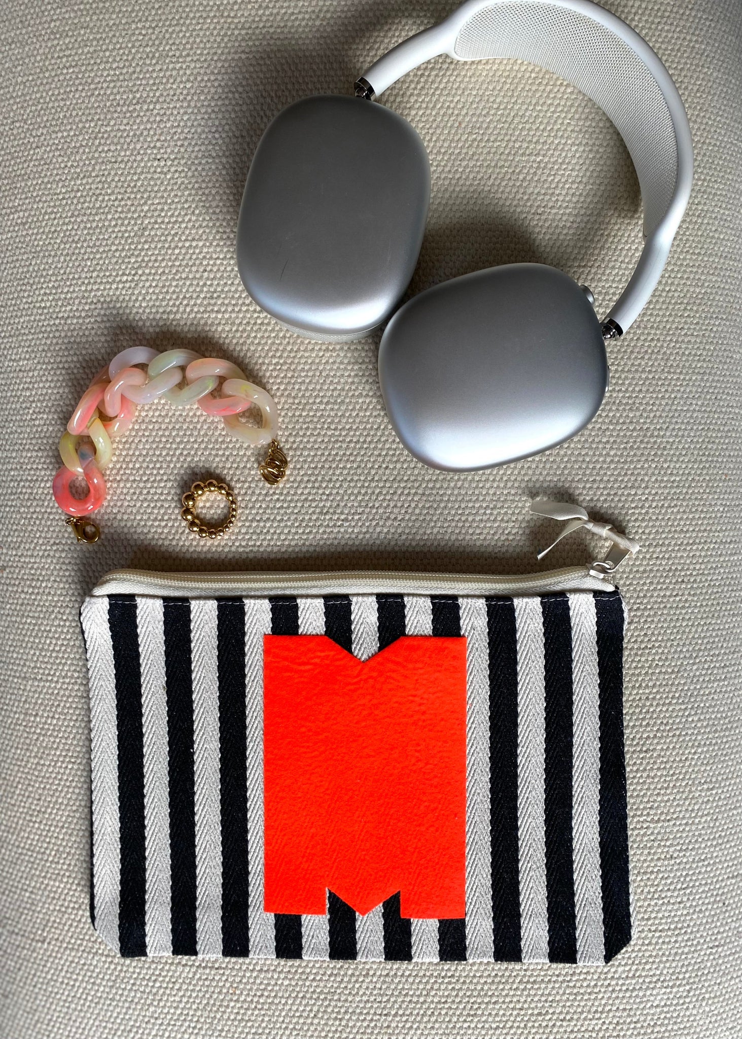 Mini clutch personalisiert aus baumwolle