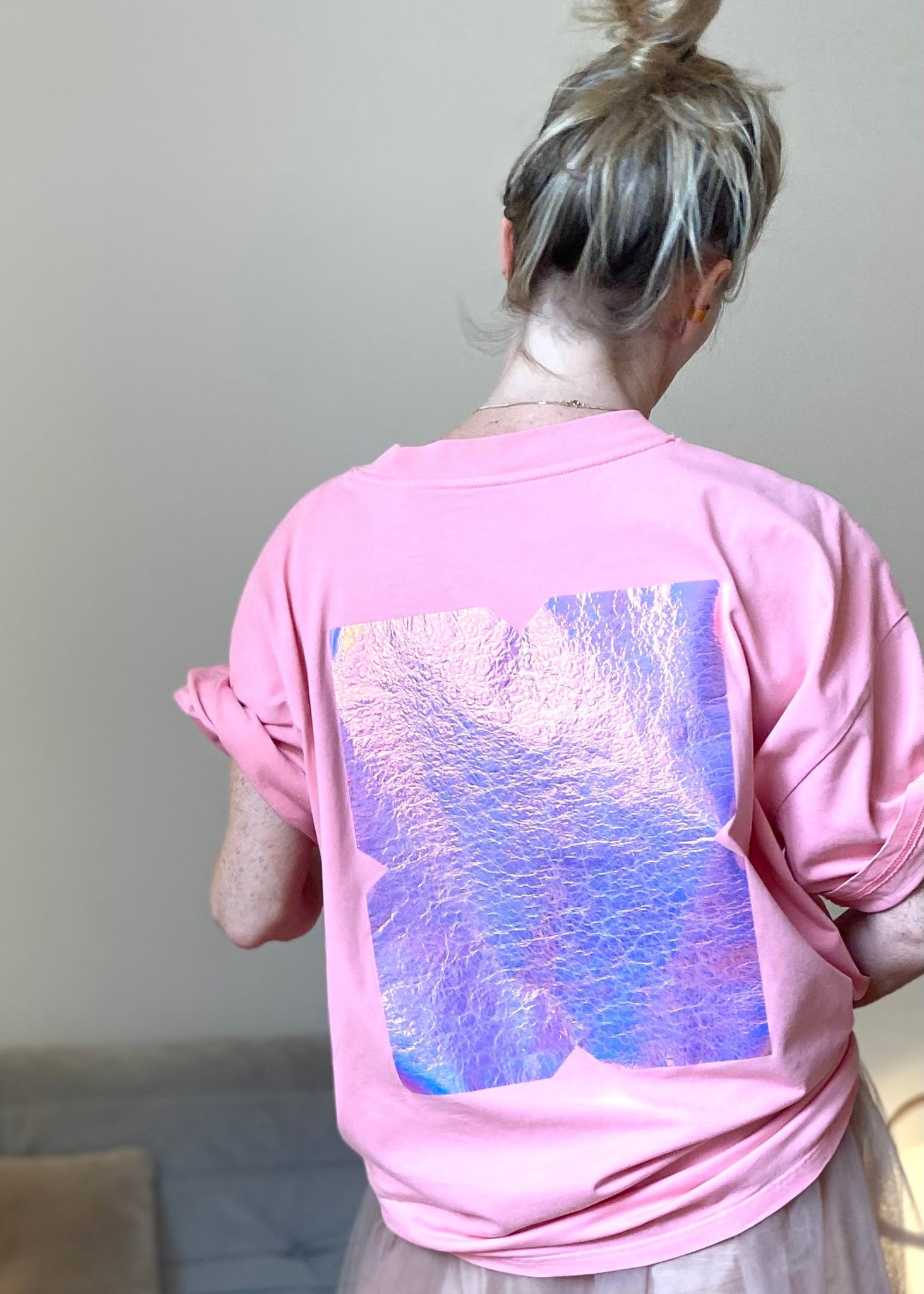 holografischer druck aus foilprint - x - broken mirror print